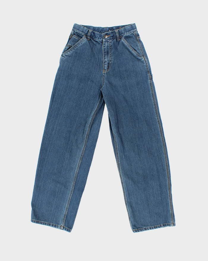 Vintage Y2K 00s Carhartt Women's High Waisted Wide Leg Denim Carpenter Jeans - W26 L29