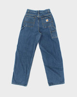 Vintage Y2K 00s Carhartt Women's High Waisted Wide Leg Denim Carpenter Jeans - W26 L29
