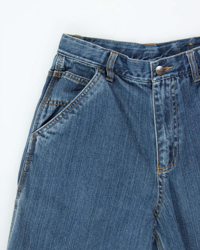 Vintage Y2K 00s Carhartt Women's High Waisted Wide Leg Denim Carpenter Jeans - W26 L29