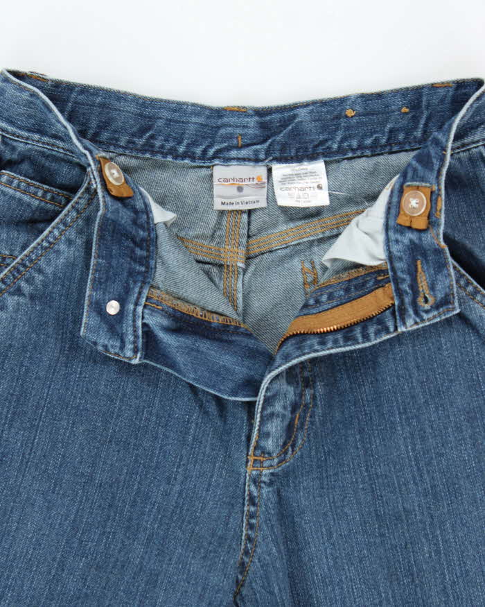 Vintage Y2K 00s Carhartt Women's High Waisted Wide Leg Denim Carpenter Jeans - W26 L29