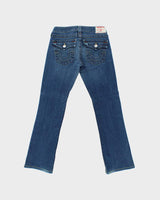 Vintage Y2K 00s True Religion Women's 'Becky' Flap Low Rise Bootcut Denim Jeans - W28 L30