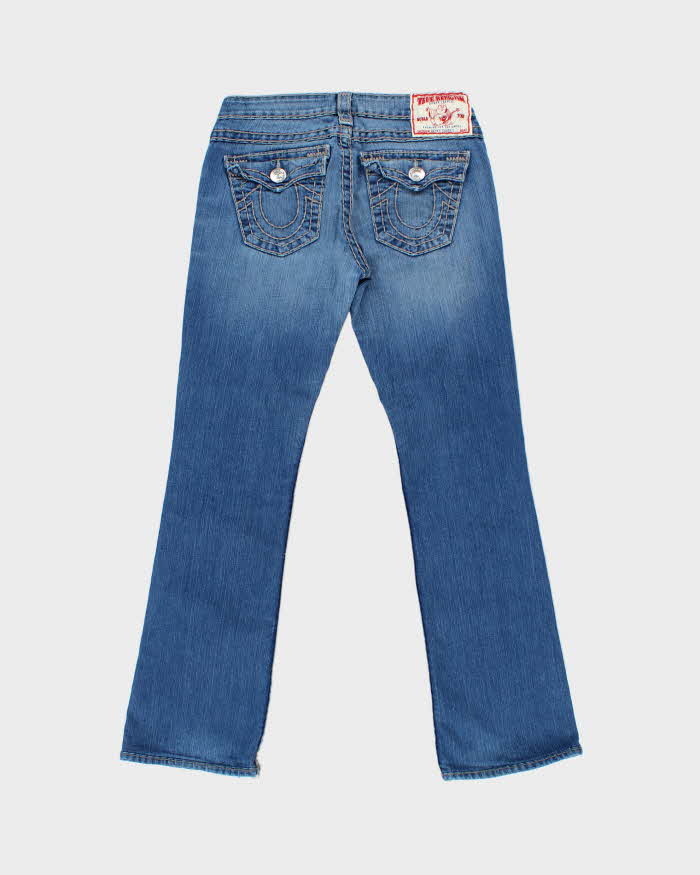 Vintage Y2K 00s True Religion Becky Super T Made In USA Women's Low Rise Flap Pocket Bootcut Jeans - W29 L30