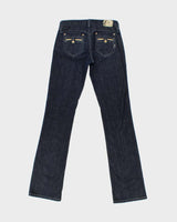 Vintage Y2K 00s Marciano Low Rise Women's Raw Indigo Denim Bootcut Jeans - W27 L34