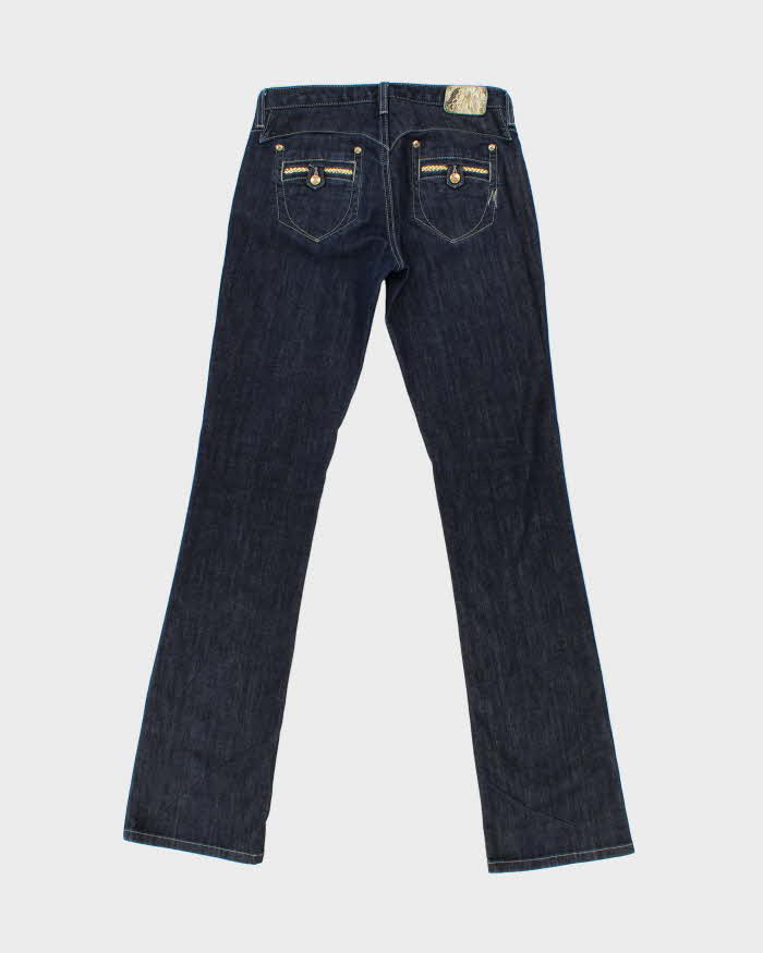 Vintage Y2K 00s Marciano Low Rise Women's Raw Indigo Denim Bootcut Jeans - W27 L34