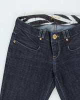 Vintage Y2K 00s Marciano Low Rise Women's Raw Indigo Denim Bootcut Jeans - W27 L34