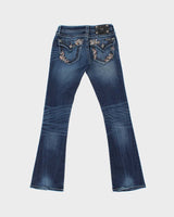 Vintage Y2k 00s LA Idol Rhinestone Bootcut Jeans - W27 L32