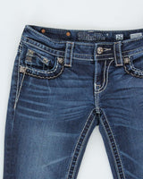 Vintage Y2k 00s LA Idol Rhinestone Bootcut Jeans - W27 L32
