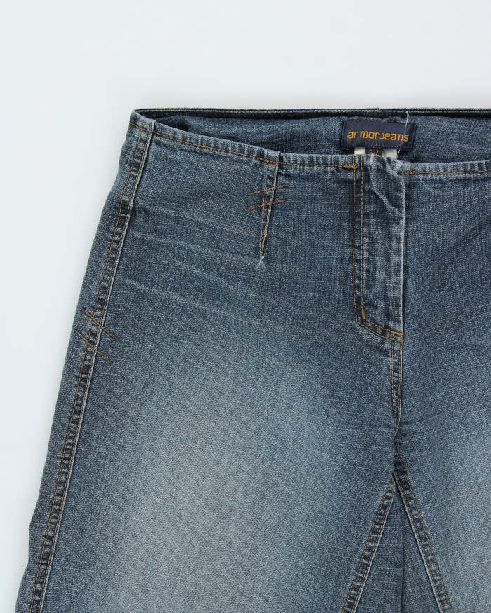 Vintage 1990s Armor Women's Low Rise Ultra Wide Leg Flared Denim Jeans - W29 L33