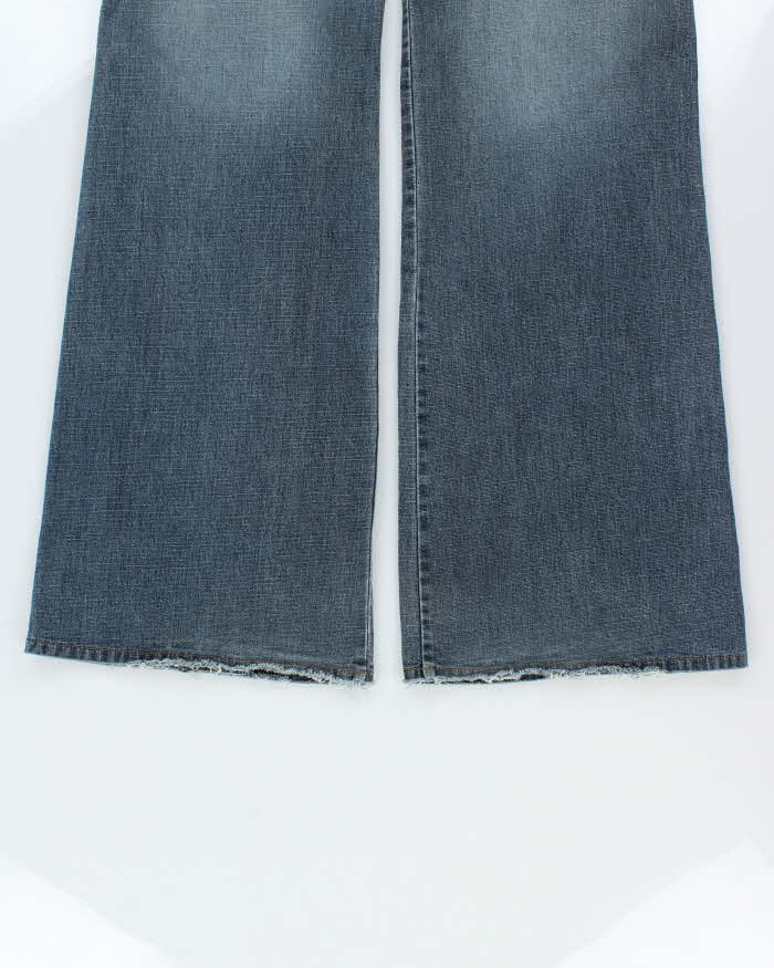 Vintage 1990s Armor Women's Low Rise Ultra Wide Leg Flared Denim Jeans - W29 L33