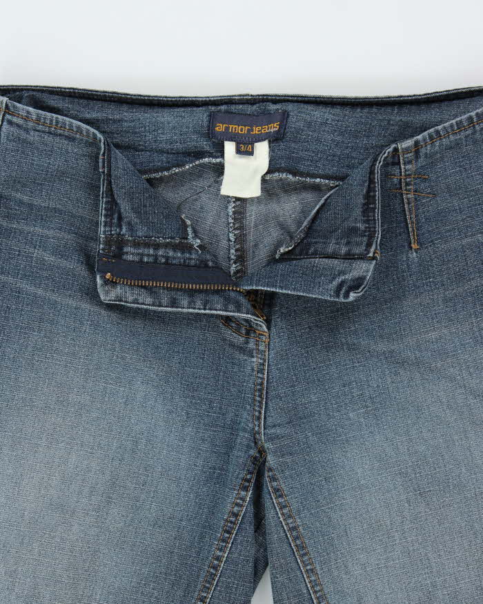 Vintage 1990s Armor Women's Low Rise Ultra Wide Leg Flared Denim Jeans - W29 L33