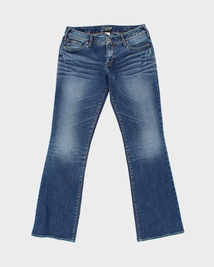 Vintage Y2k 00s Silver Bootcut Jeans - W32 L33