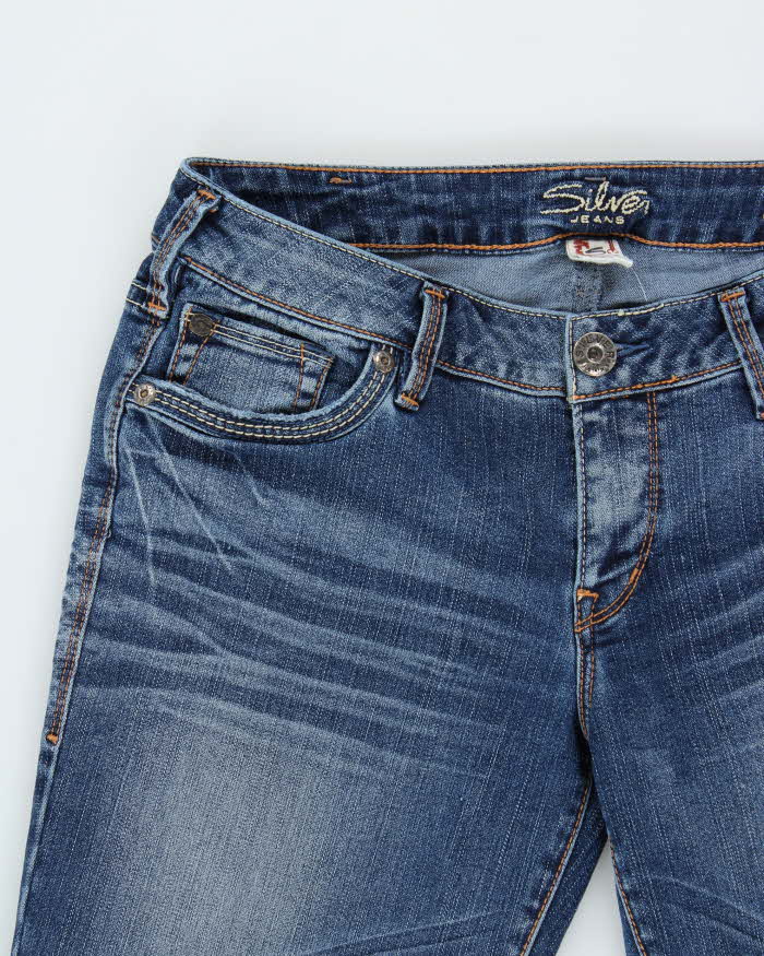 Vintage Y2k 00s Silver Bootcut Jeans - W32 L33
