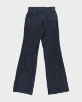 Vintage Y2K 00s Grandeur Women's High Waisted Zari Indigo Denim Flared Jeans - W28 L32