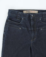 Vintage Y2K 00s Grandeur Women's High Waisted Zari Indigo Denim Flared Jeans - W28 L32