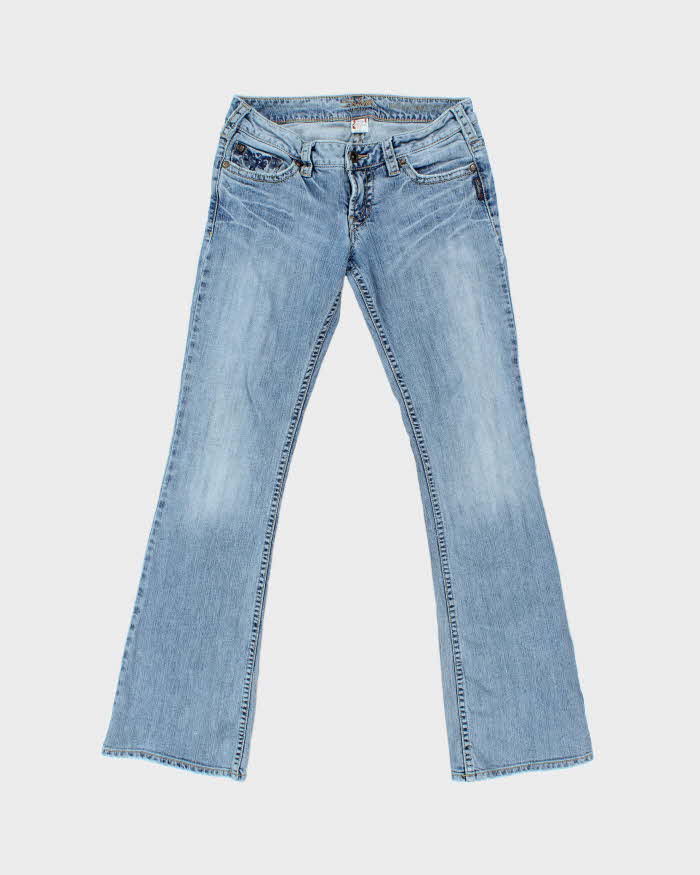 Vintage Y2k 00s Silver Bootcut Jeans - W30 L32