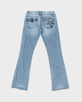 Vintage Y2k 00s Silver Bootcut Jeans - W30 L32