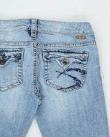 Vintage Y2k 00s Silver Bootcut Jeans - W30 L32