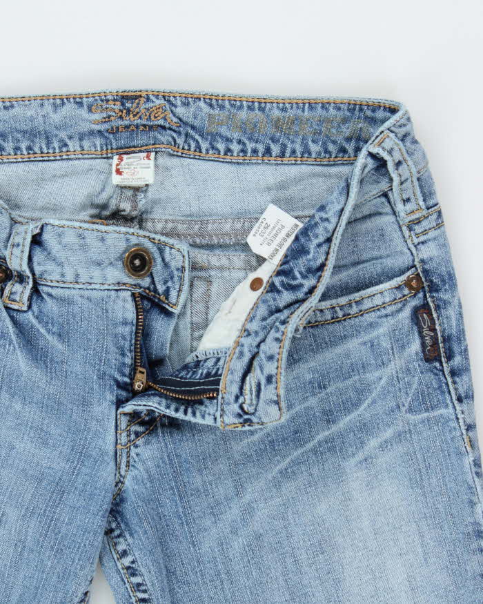 Vintage Y2k 00s Silver Bootcut Jeans - W30 L32