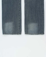 Vintage Y2k 00s Wei Bao Long Studded Wide Leg Jeans - W32 L29