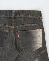 Vintage Y2K 00s Tornado Mart Women's Mid Rise Patch Denim Flared Jeans - W32 L32