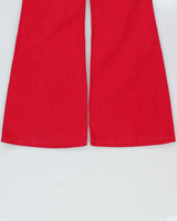 Vintage 1970s Spencer New York Women's Dark Hot Pink Denim Flared Jeans - W27 L32