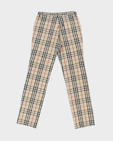 Vintage Y2K 00s Burberry Black Label Japan Nova Check Fleece Lined High Waisted Straight Leg Women's Jeans - W28 L32