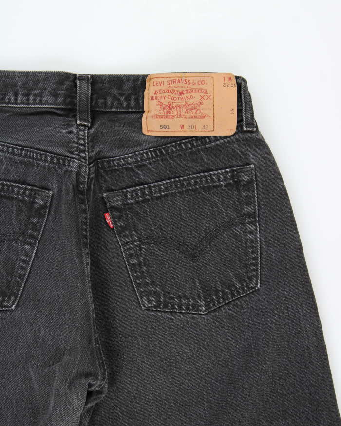 Vintage 1996 Levi's 501 Red Batwing Made In USA Women's Straight Leg Denim Jeans - W28 L30