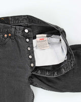 Vintage 1996 Levi's 501 Red Batwing Made In USA Women's Straight Leg Denim Jeans - W28 L30