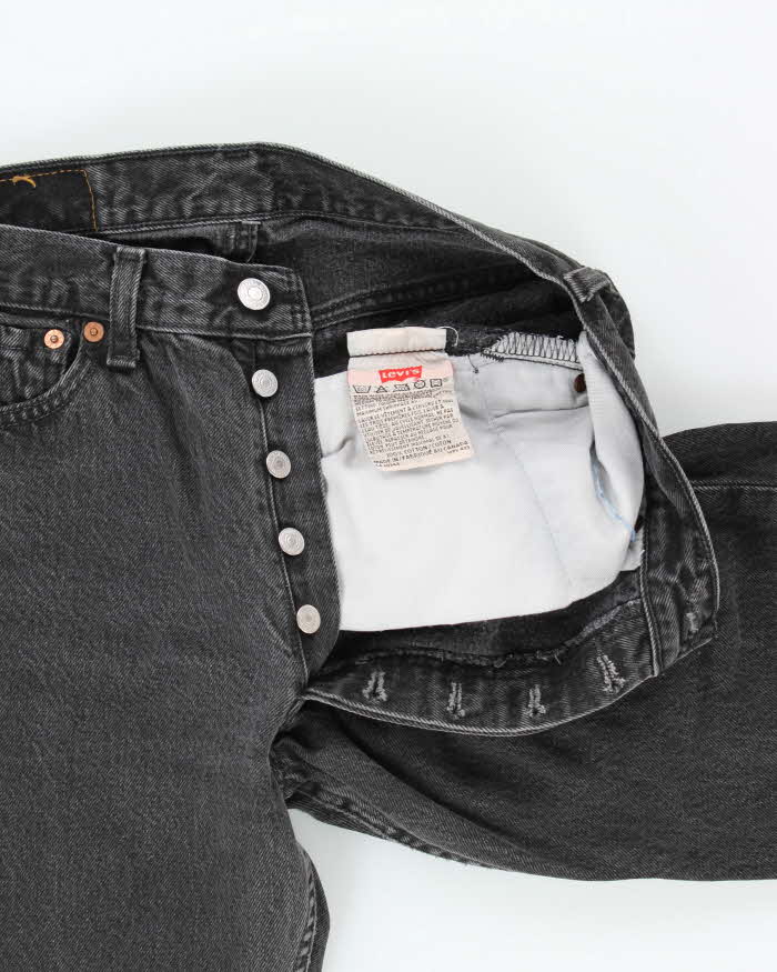 Vintage 1996 Levi's 501 Red Batwing Made In USA Women's Straight Leg Denim Jeans - W28 L30
