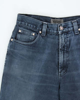 Vintage 1990s Versace JC Women's Wide Leg Denim Jeans - W30 L27