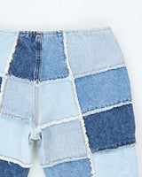 Vintage Y2K 00s Zana-Di Women's Low Rise Patchwork Bootcut Denim Jeans - W28 L31