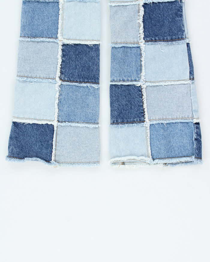Vintage Y2K 00s Zana-Di Women's Low Rise Patchwork Bootcut Denim Jeans - W28 L31