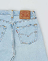 Vintage 1996 Levi's 501 Red Batwing Made In USA Jeans - W28 L30