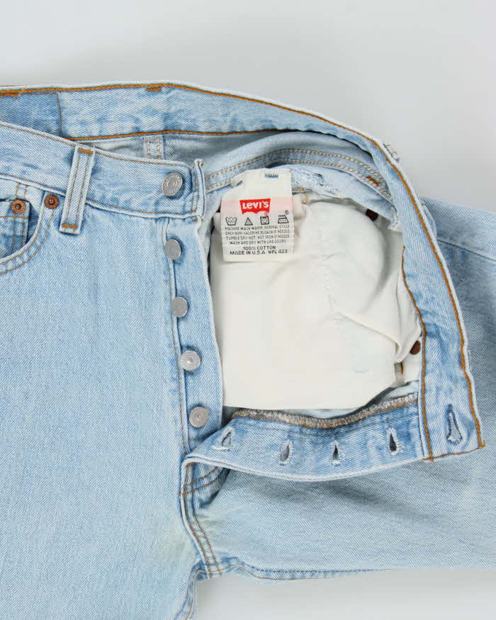 Vintage 1996 Levi's 501 Red Batwing Made In USA Jeans - W28 L30