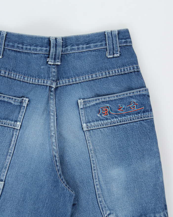 Vintage Y2k 00s 725 Originals Embroidered Ultra Wide Leg Jeans - W28 L28