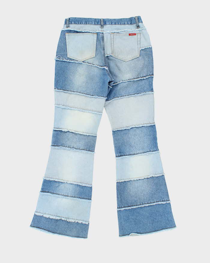 Vintage Y2K 00s Zana-Di Women's Low Rise Patchwork Bootcut Denim Jeans - W32 L32