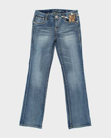 DSWT Vintage Y2K 00s L.A Idol Embellished Mid Rise Bootcut Denim Jeans - W32 L34