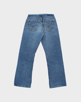 Vintage 1999 Levi's SilverTab Made In Canada Women's Low Rise No Waist-Band Distressed Denim Bootcut Jeans - W26 L29