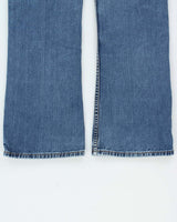 Vintage 1999 Levi's SilverTab Made In Canada Women's Low Rise No Waist-Band Distressed Denim Bootcut Jeans - W26 L29
