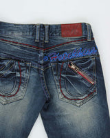 Vintage Y2K 00s Hotchkiss Women's Low Rise Japanese Denim Flared Jeans - W25 L30