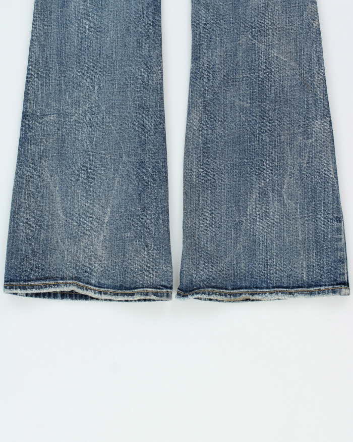Vintage Y2K 00s Silver Women's Denim Low Rise Eden Flared Jeans - W28 L31