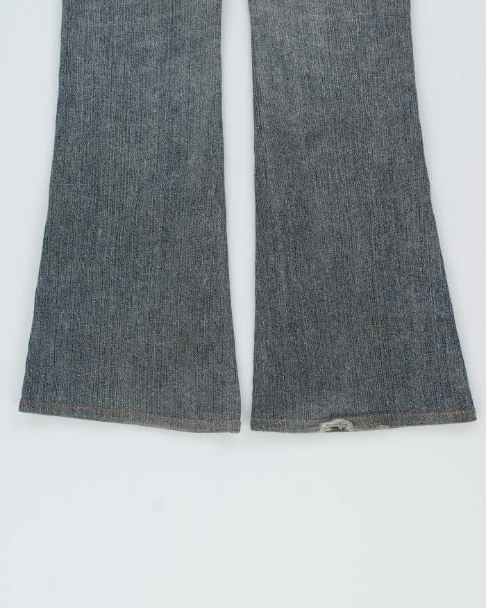 Vintage Y2K 00s Brappers Women's Low Rise Flap Pocket Japanese Denim Flared Jeans - W32 L32