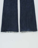 Vintage Y2K 00s &amp; By P&amp;D Women's Low Rise Embellished Japanese Denim Flared Jeans - W28 L32
