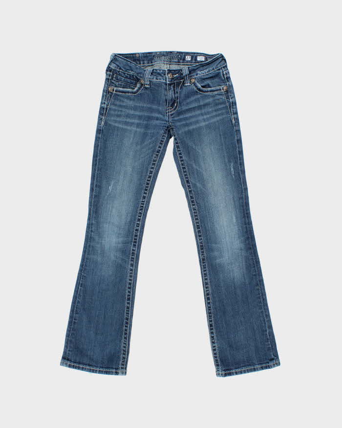 Vintage Y2K 00s Miss Me Women's Low Rise Embellished Bootcut Jeans - W27 L31