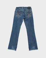Vintage Y2K 00s Miss Me Women's Low Rise Embellished Bootcut Jeans - W27 L31