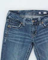 Vintage Y2K 00s Miss Me Women's Low Rise Embellished Bootcut Jeans - W27 L31