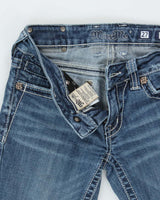 Vintage Y2K 00s Miss Me Women's Low Rise Embellished Bootcut Jeans - W27 L31