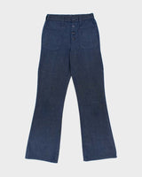 Vintage 1970s Wrangler Made In USA Women's High Waisted Bell Bottom Flared Lightweight Denim Jeans - W27 L32