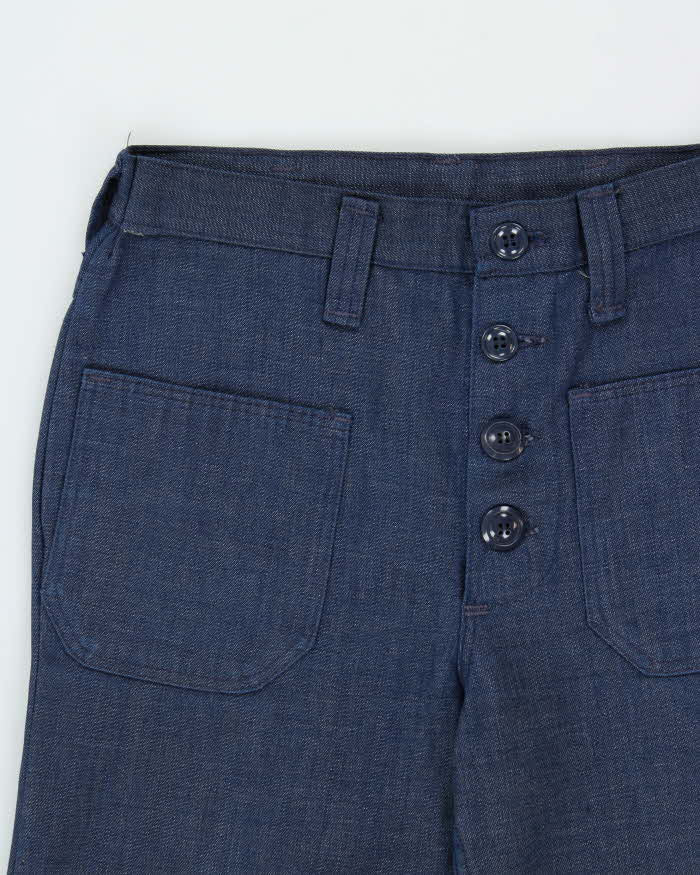 Vintage 1970s Wrangler Made In USA Women's High Waisted Bell Bottom Flared Lightweight Denim Jeans - W27 L32