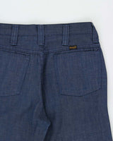 Vintage 1970s Wrangler Made In USA Women's High Waisted Bell Bottom Flared Lightweight Denim Jeans - W27 L32